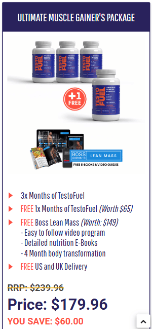 buy testofuel gainer pack